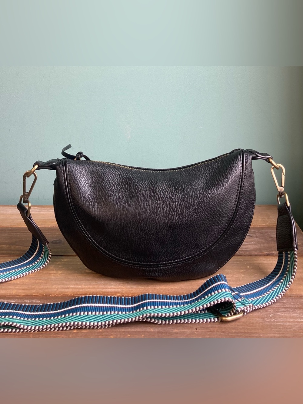Anthropologie Urban Originals Luna Slouchy Sling Vegan Leather Crossbody Bag
